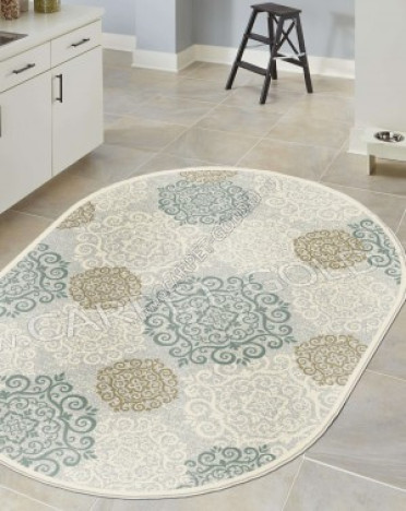 Ковер бельгийский 38001-6555-61 Genova (Вискоза) овальный