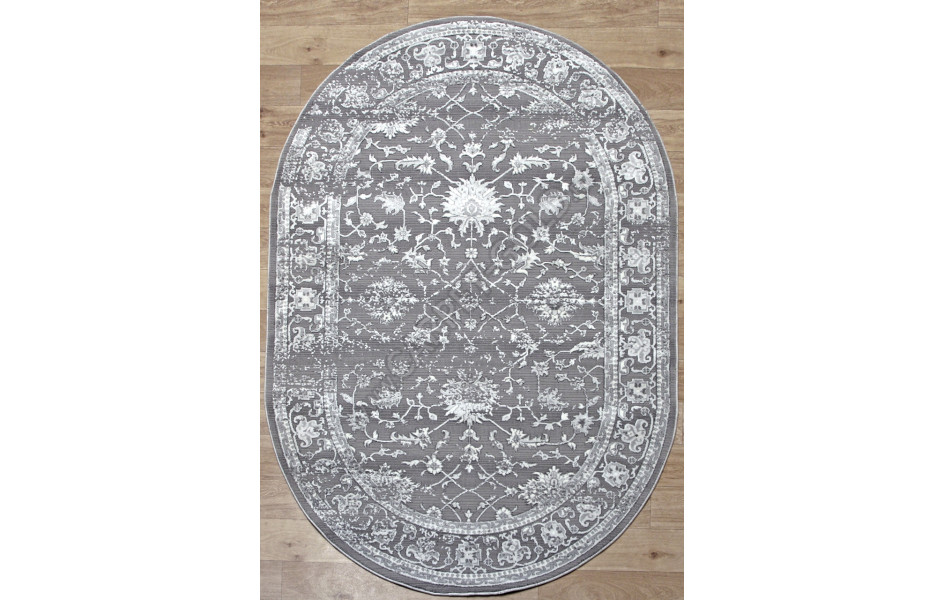 Ковер 03761A - GREY / GREY Овал ARMINA