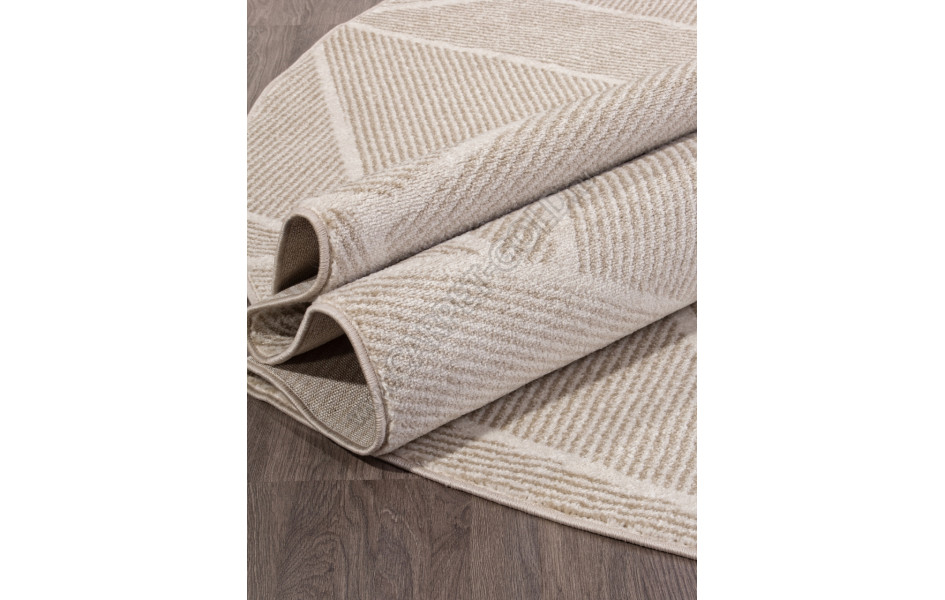 Ковер F057 - BEIGE - Овал - коллекция TORNADO