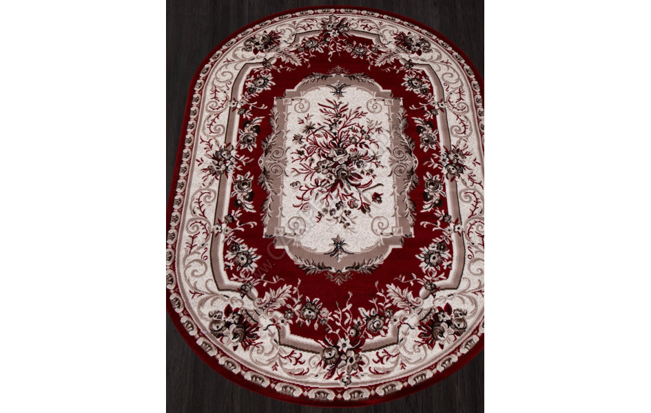 Ковер 5439 - RED - Овал - коллекция GAVANA