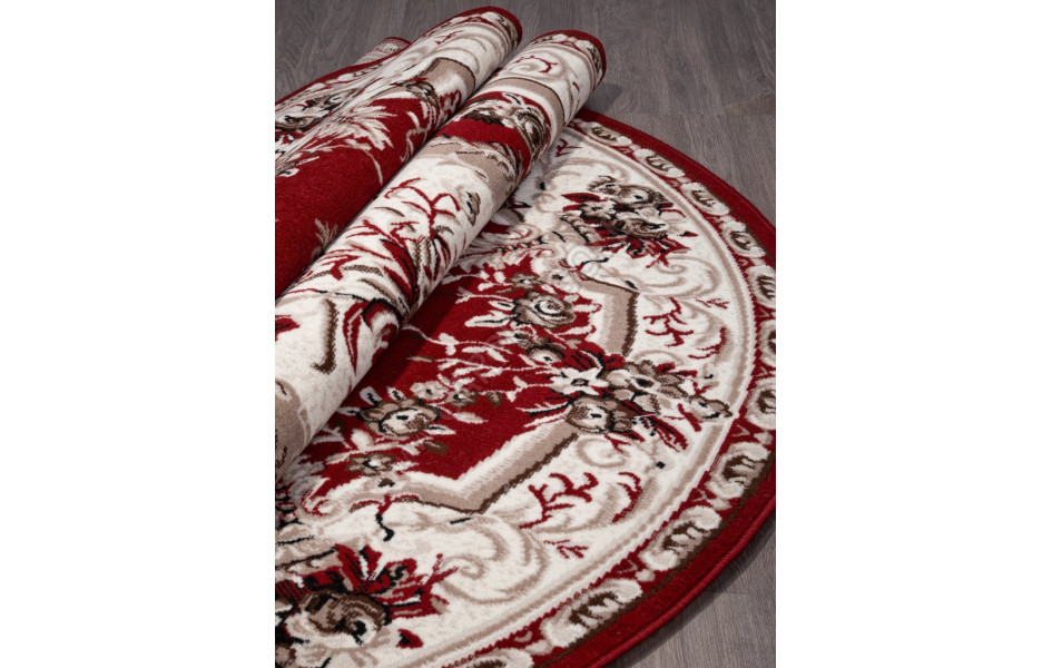 Ковер 5439 - RED - Овал - коллекция GAVANA