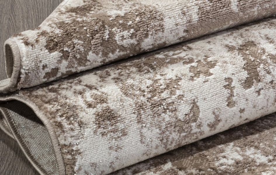 Ковер в стиле модерн F172 - BEIGE - Овал - коллекция ALABAMA