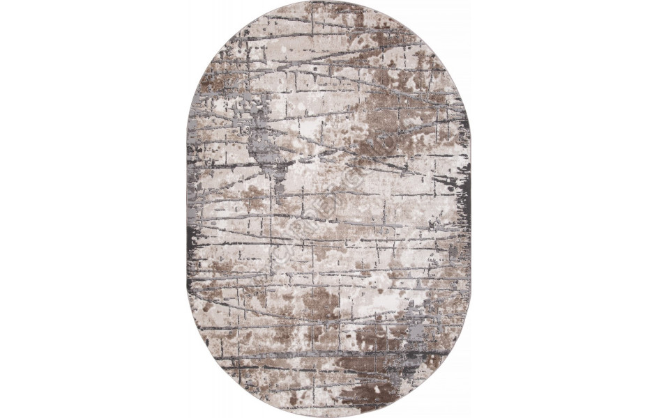 Ковер 03802A - GREY / BROWN - Овал - коллекция ARMINA