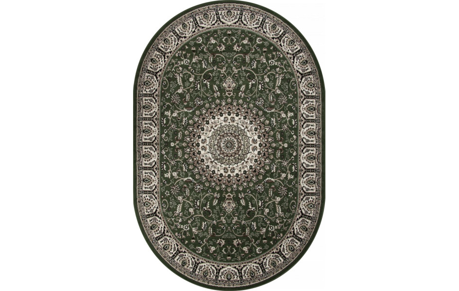 Ковер D409 - GREEN - Овал - коллекция GAVANA