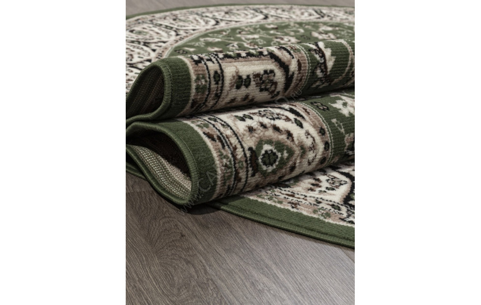 Ковер D409 - GREEN - Овал - коллекция GAVANA