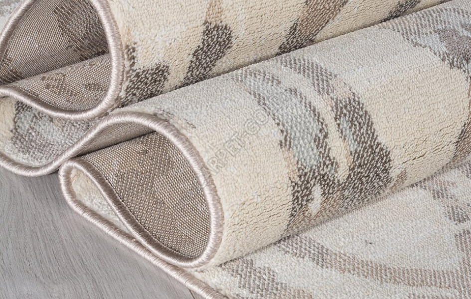 Ковер MP02 - BEIGE-BLUE - Прямоугольник - коллекция IRIS