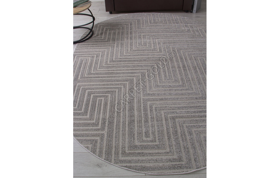Ковер F412 - LIGHT GRAY - Овал - коллекция DIOS